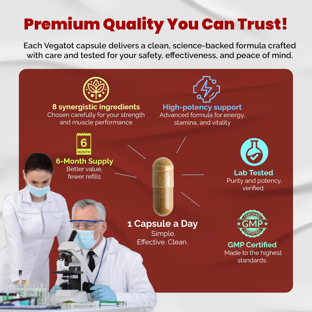 ISO 17025 accredited lab-testing symbol with Vegatot