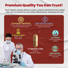 ISO 17025 accredited lab-testing symbol with Vegatot