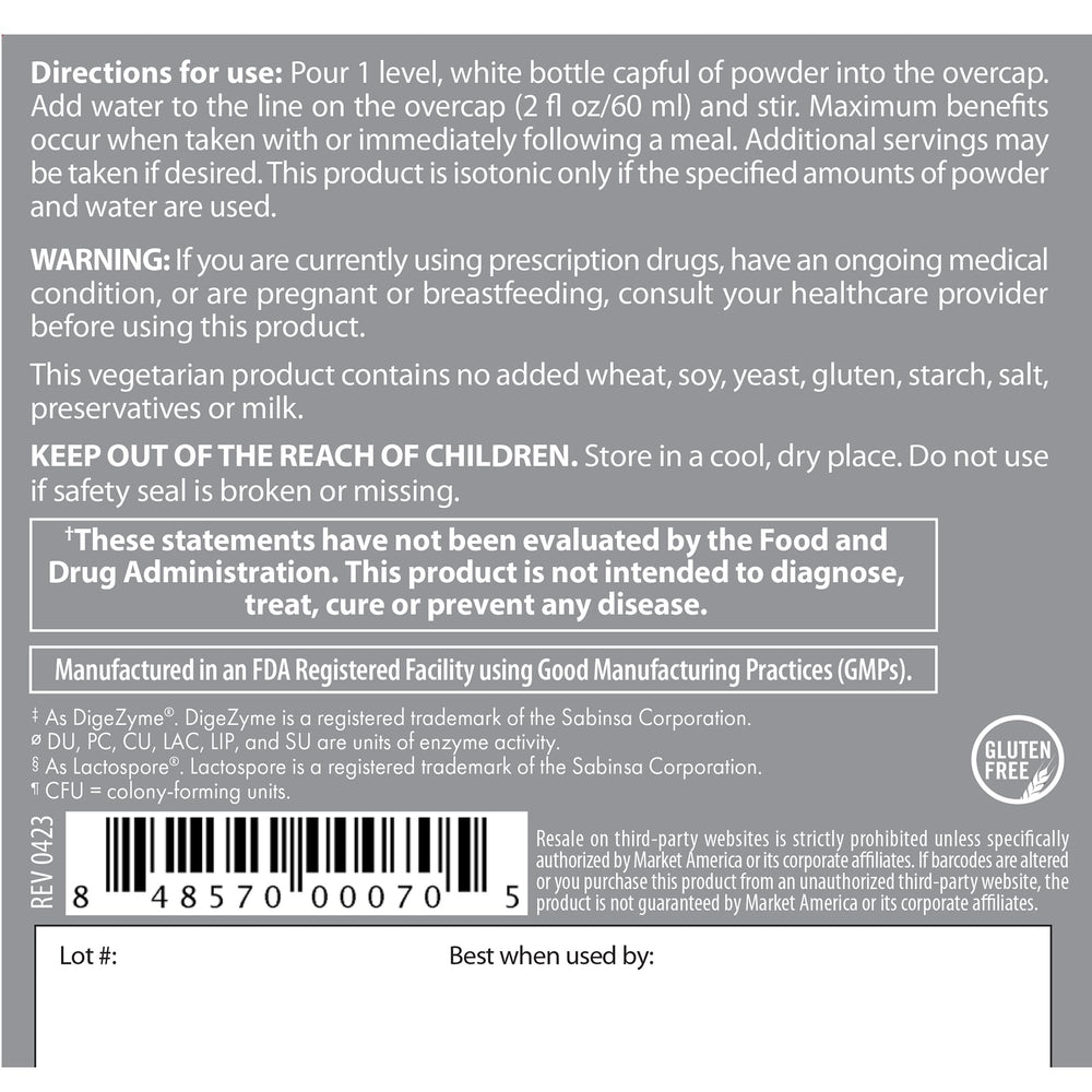 Powder-to-liquid mixing with water in a glass