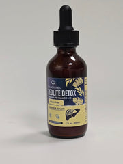 Itharoventis Zeolite Drops label shows Clinoptilolite and vitamins for daily use