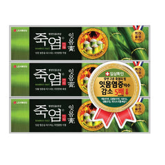Front view of LG ITMOMGO Bamboo Salt Toothpaste 120g 3-pack