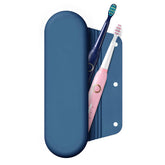iTokGok black silicone toothbrush travel case exterior with magnetic closure