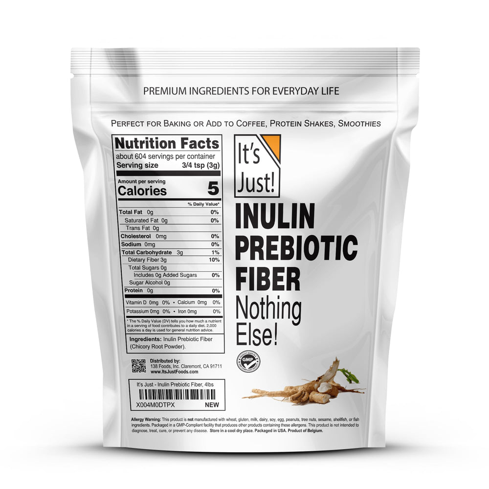 Close-up view of Inulin powder texture