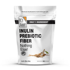 It's Just! Inulin Prebiotic Fiber powder in chicory root flavor label