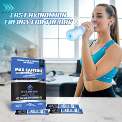 IV FLUID MAX electrolyte balance graphic highlighting hydration and endurance support.