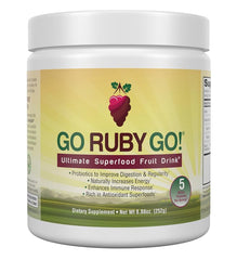 IVL GO Ruby GO red superfood powder jar close-up