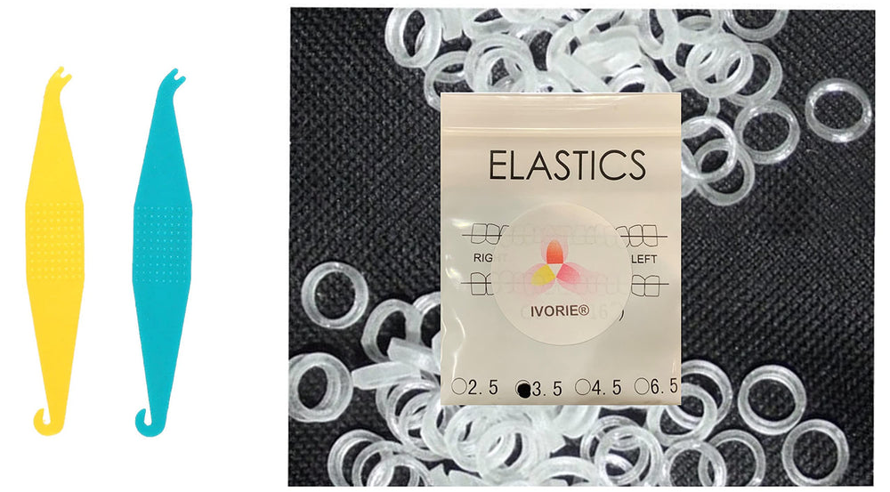 IVORIE 60pcs orthodontic rubber bands elastics, 3/16 inch Rabbit, 6.5oz X-Heavy for braces