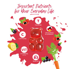 Pre-workout energy gummies for focus and stamina