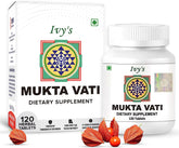 Bottle of Ivy's Mukta Vati Herbal Tablets