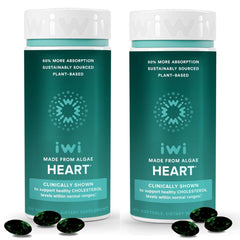 Iwi Life Heart Omega-3 bottle – front view