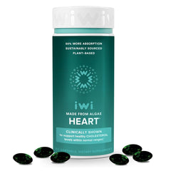 Iwi Life Heart Omega-3 bottle with 60 softgels