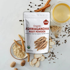 Close-up of Iyasa Ashwagandha powder