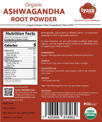 Ashwagandha powder dissolving in water