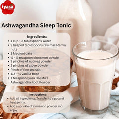 Raw Withania somnifera powder detail