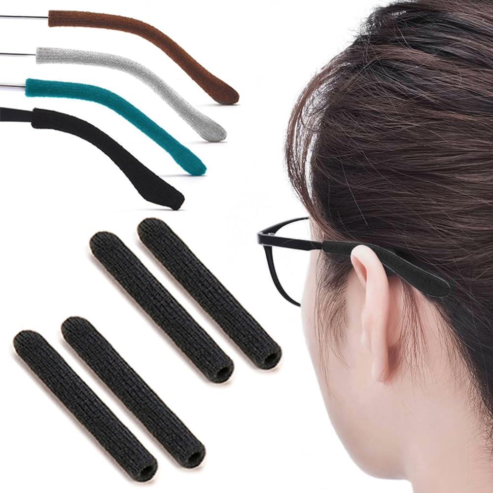 IYOOH black soft glasses ear cushions close-up