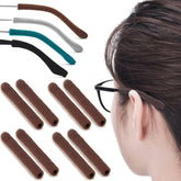 IYOOH 4 pairs brown soft glasses ear cushions - front view