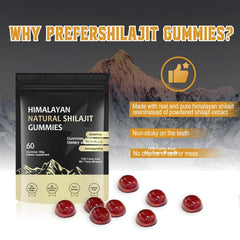 Close-up of Shilajit gummies with Ashwagandha and Gokshura