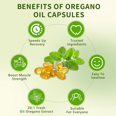 Close-up of 6000 mg Oil of Oregano and 200 mg Black Seed Oil 2-in-1 formula