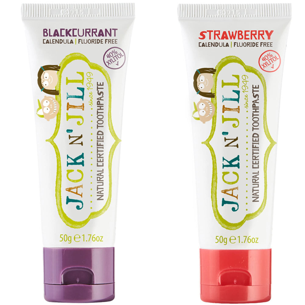 Front view of Jack N' Jill Kids Toothpaste 2-pack