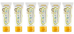 Jack N' Jill kids fluoride-free banana toothpaste tubes, 1.76 oz, pack of 6