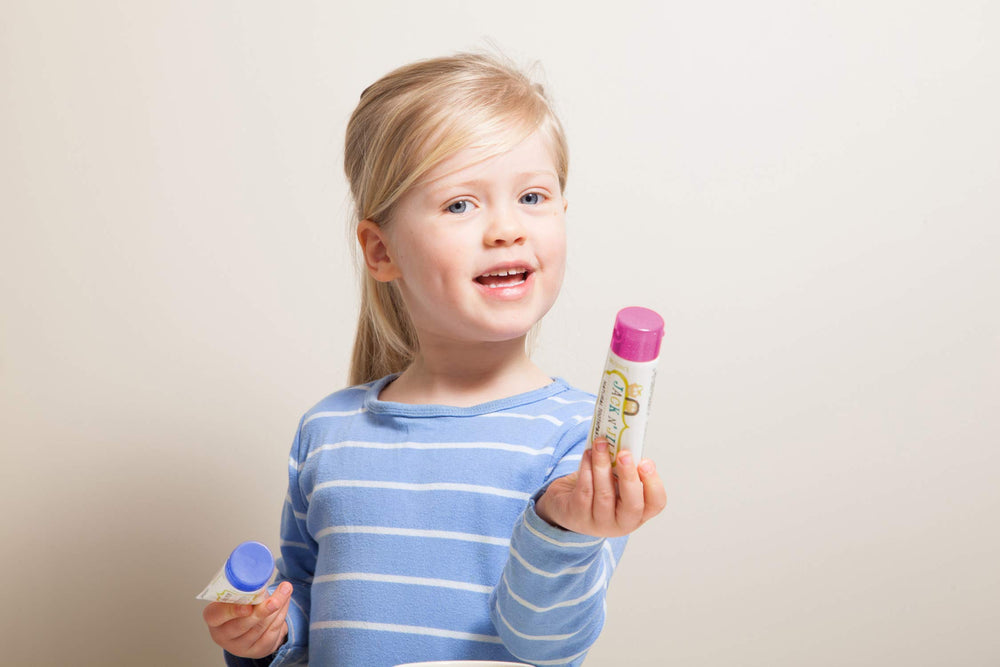 Natural toothpaste for babies and kids with organic fruit flavor