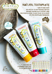 Jack N' Jill 2-pack packaging for kids toothpaste