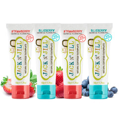 Front view of Jack N' Jill Natural Toothpaste for Babies – Pack of 4