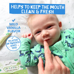 Application of teething gel for babies