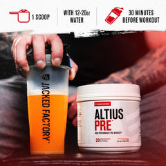 Gym scene with athlete using Altius for sustained energy