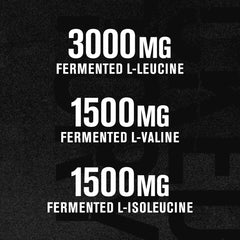 Graphic showing 6000 mg BCAAs per serving (2:1:1)