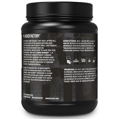 Jacked Factory Carb Surge prepared drink in gym bottle supporting endurance during training
