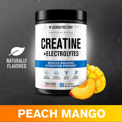 Nutrition facts and ingredients panel for Creatine + Electrolytes