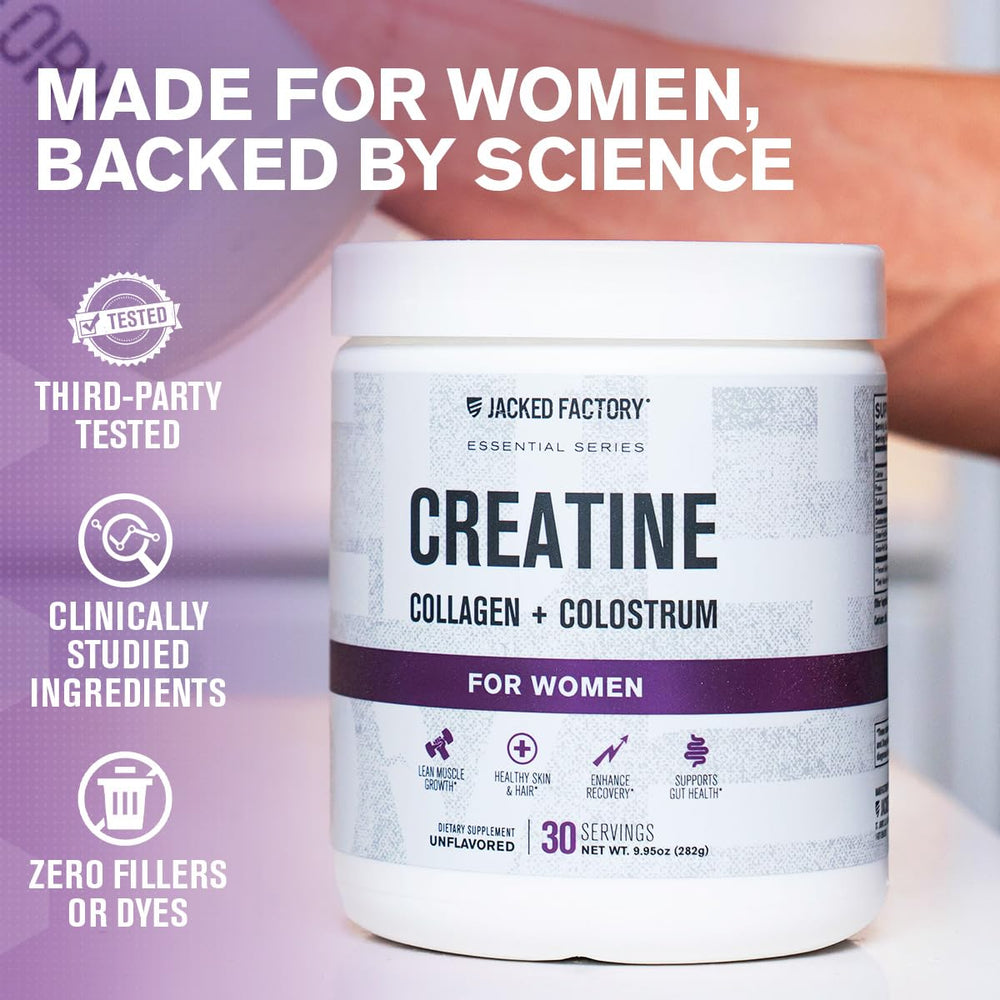 Product packaging of Jacked Factory Creatine for Women
