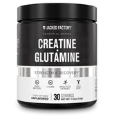 Jacked Factory Creatine + Glutamine bottle front view