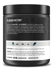 Athlete performing weight training with Creatine + Glutamine