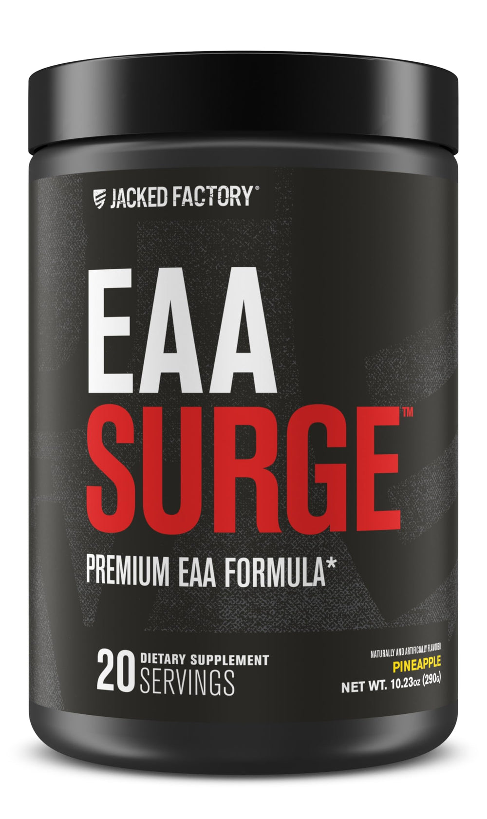 Jacked Factory EAA Surge Pineapple bottle with scoop