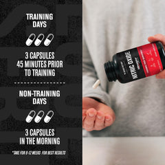 Detailed view of supplement ingredients and label