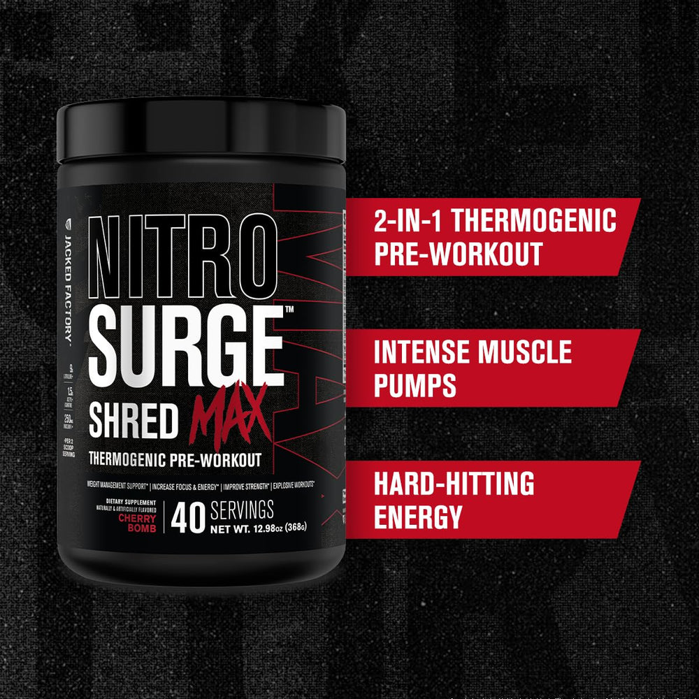 Rauwolscine feature in Nitrosurge Shred Max for thermogenic focus