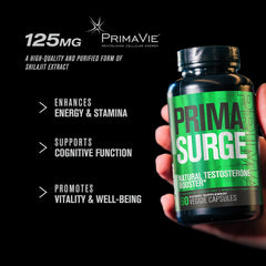 PRIMASURGE pills close-up for steady energy and focus