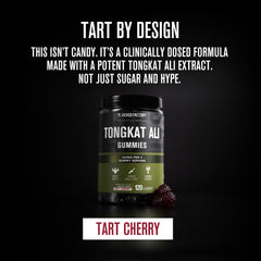 Jacked Factory Tongkat Ali Gummies label information signals quality and ingredient transparency.