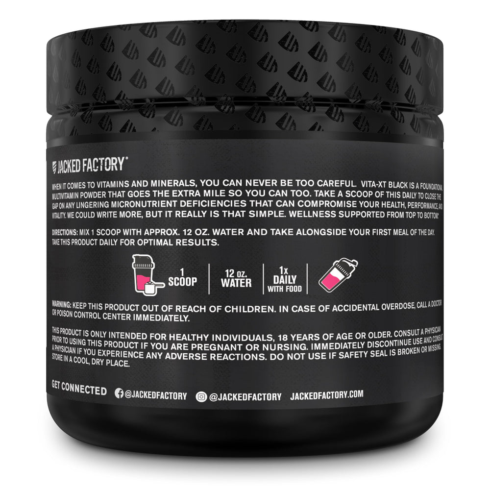 Vita XT Fruit Punch packaging and label