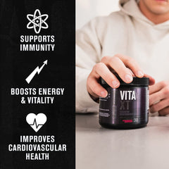 Shaker bottle with Vita XT being mixed