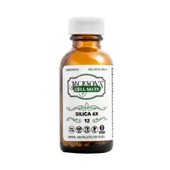 Front view of Jackson's Silicea 6X Cell Salt bottle