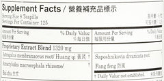 Close-up of teapills in bottle