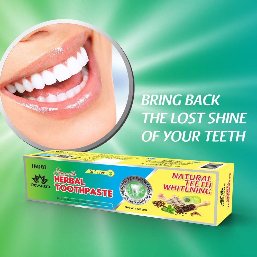 Fluoride-free and artificial color-free banner