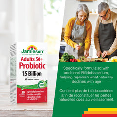 Adults 50+ dosage directions for Jamieson probiotic