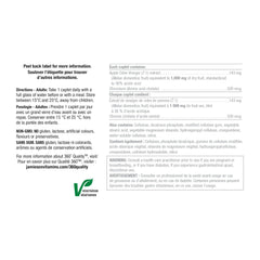 120 caplets bottle on white background