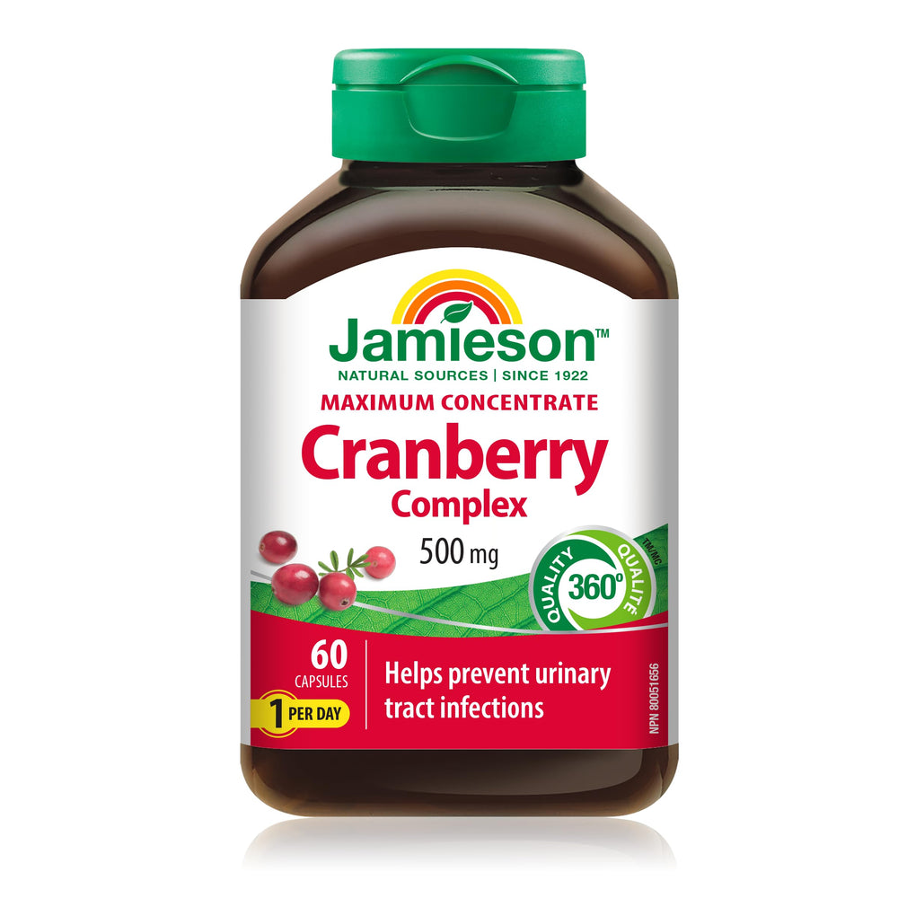 Jamieson Cranberry Maximum Concentrate Bottle with 60 capsules