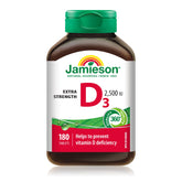 Jamieson Extra Strength Vitamin D3 2500 IU bottle front