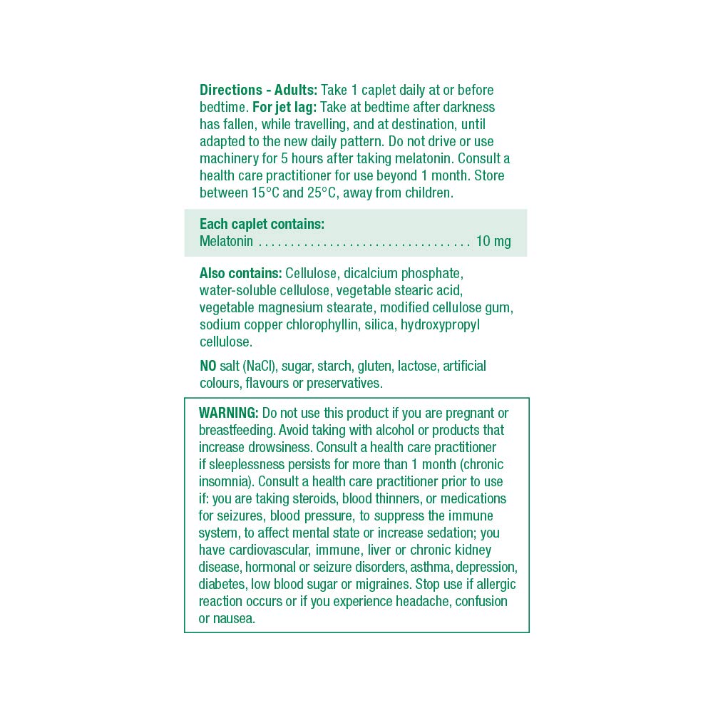 100 count Jamieson Melatonin bottle packaging